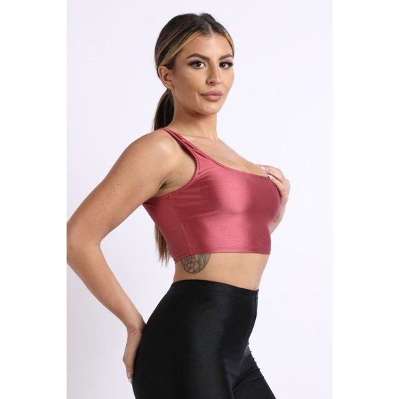 Boutique Tops - Women's Casual Sleeveless Square Neck Tank Top Gym Fitness Running Walking Work